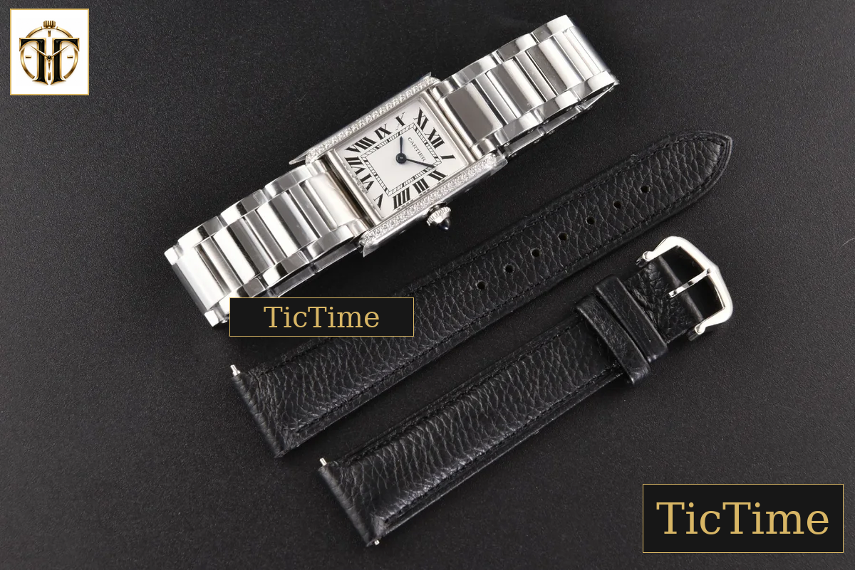 Tank Must Small 29.5mmx22mm K11F Diamond White Dial SS Bracelet Ronda Quartz — foto 29