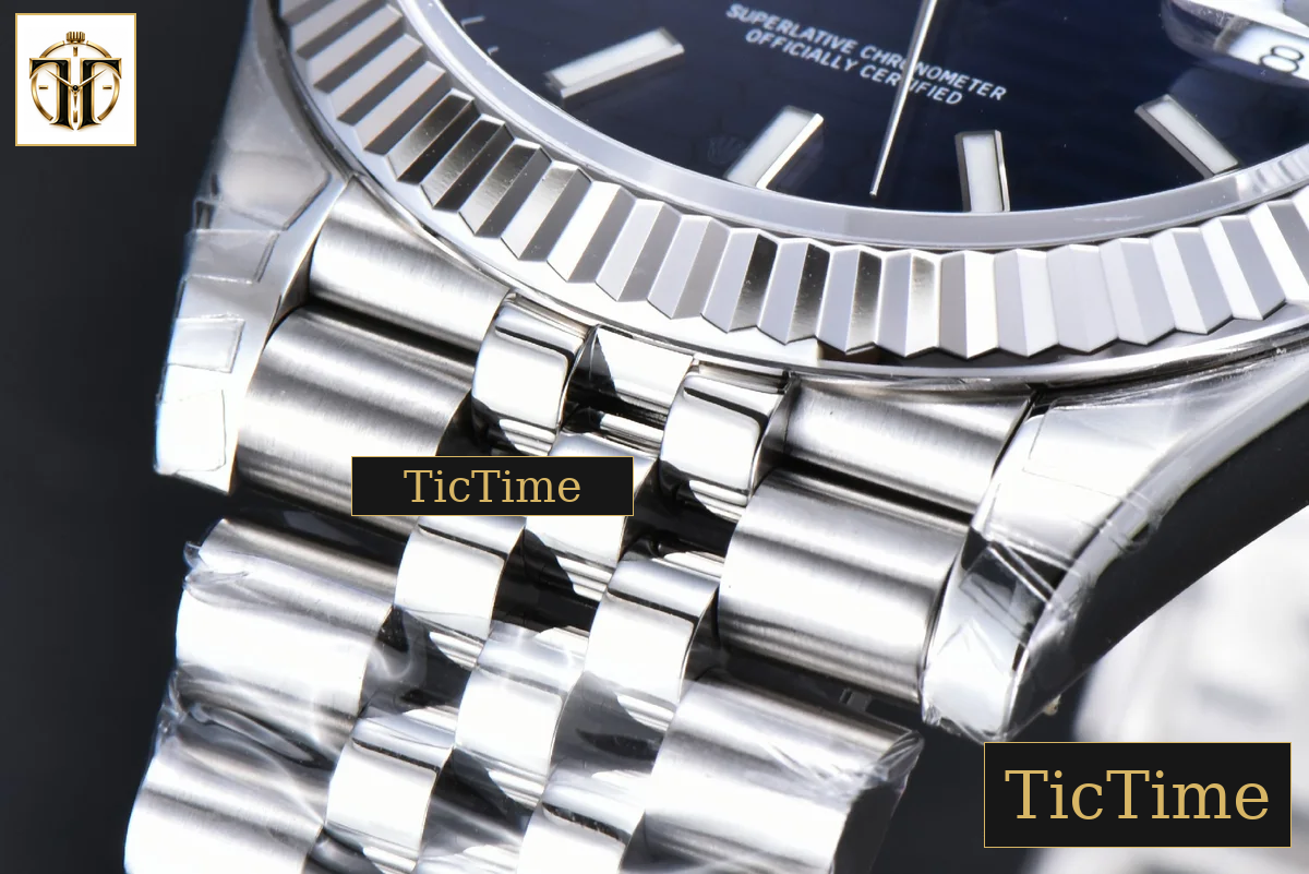 DateJust 41 904L 126334 41mm VSF Blue Motif Dial Jubilee Bracelet VS3235 — foto 10