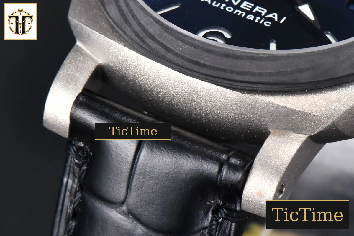 Luminor GMT PAM1279 42mm VSF Titanium Blue Dial Dark Blue Leather Strap P9011 — foto 9