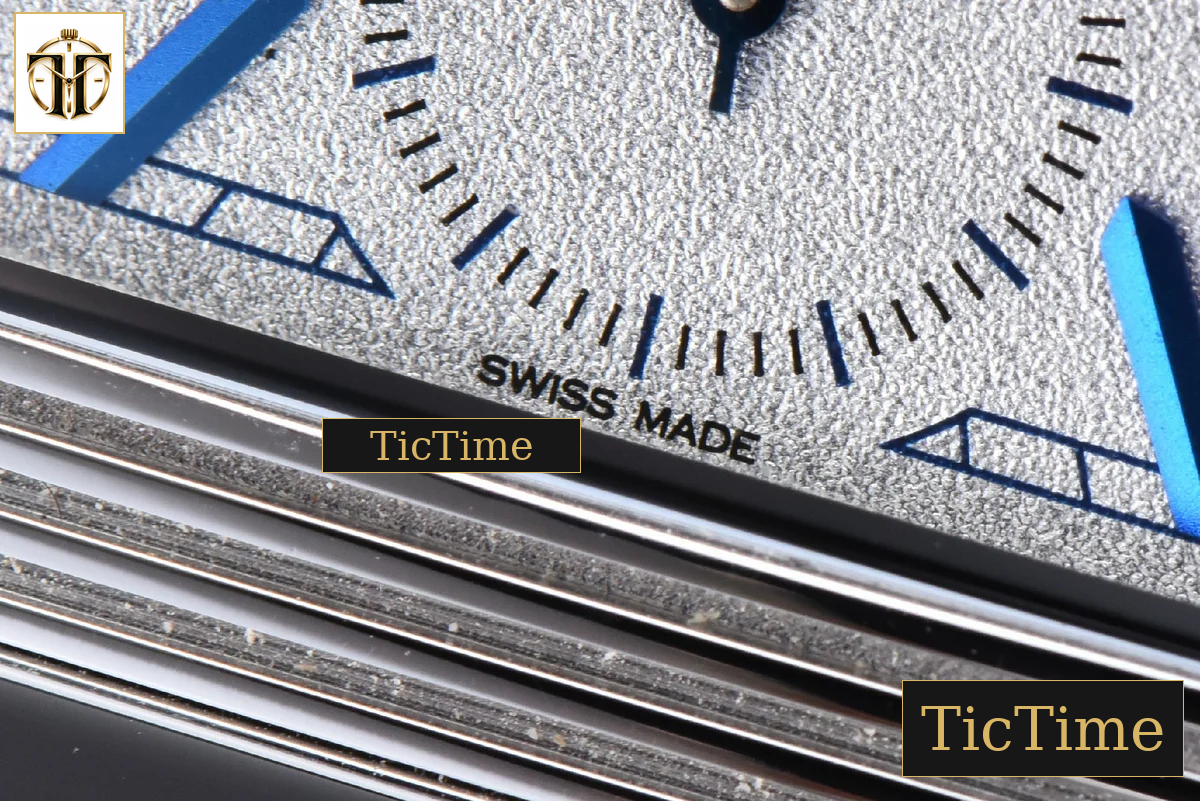 Master Reverso Tribute Small Seconds 30x47mm MGF Silver Dial Blue Hands Leather Strap A854A — foto 8