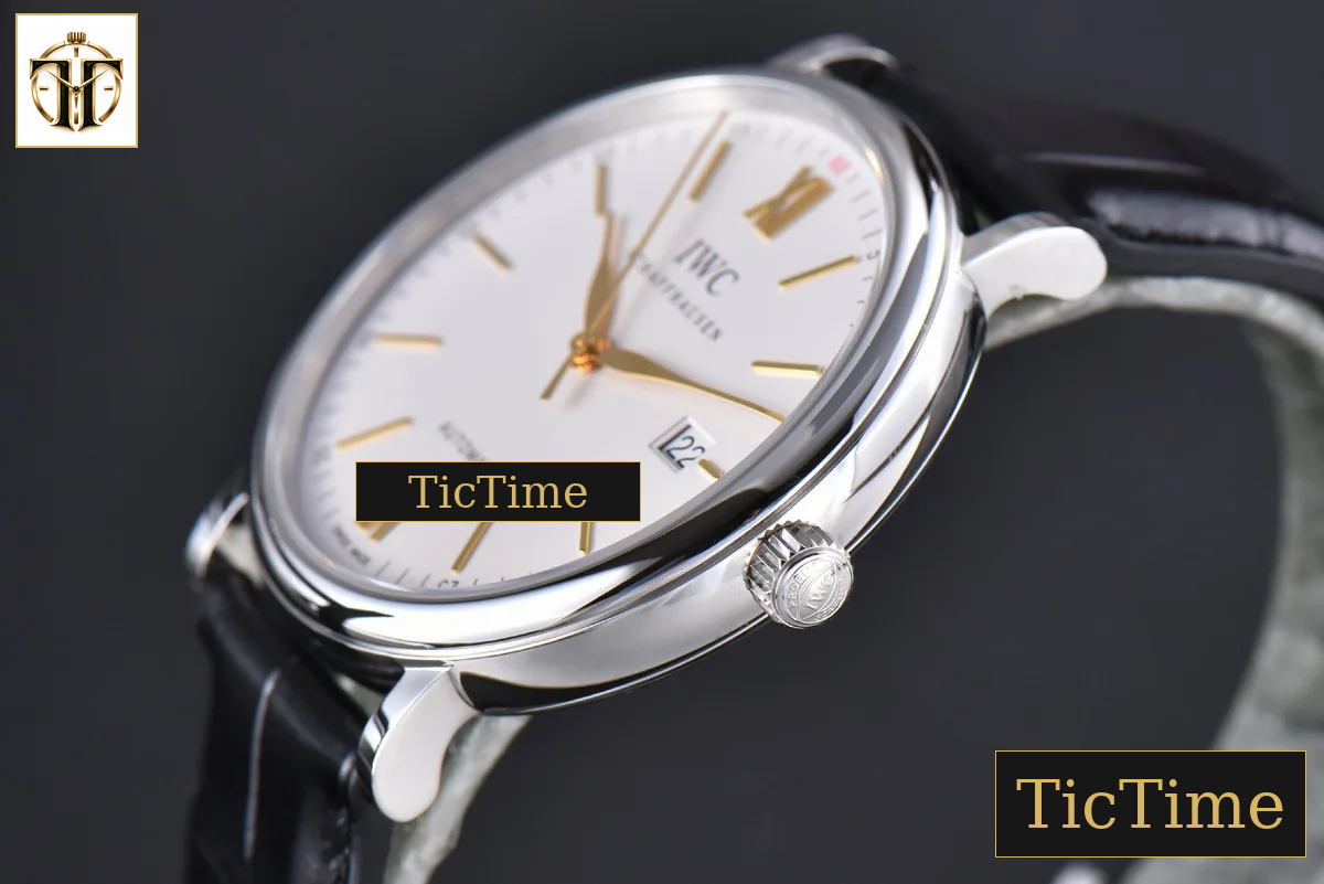 Portofino ‘150 Years’ 40mm V7F White Dial YG Markers Black Leather Strap / A2892 — foto 8