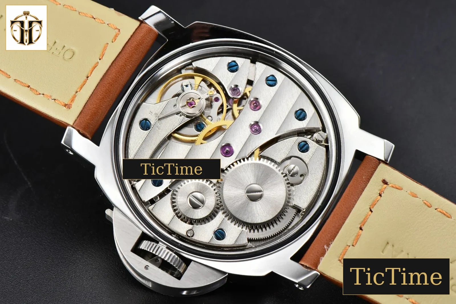 PAM005 44mm HWF Black Dial Brown Leather Strap A6497 — foto 23