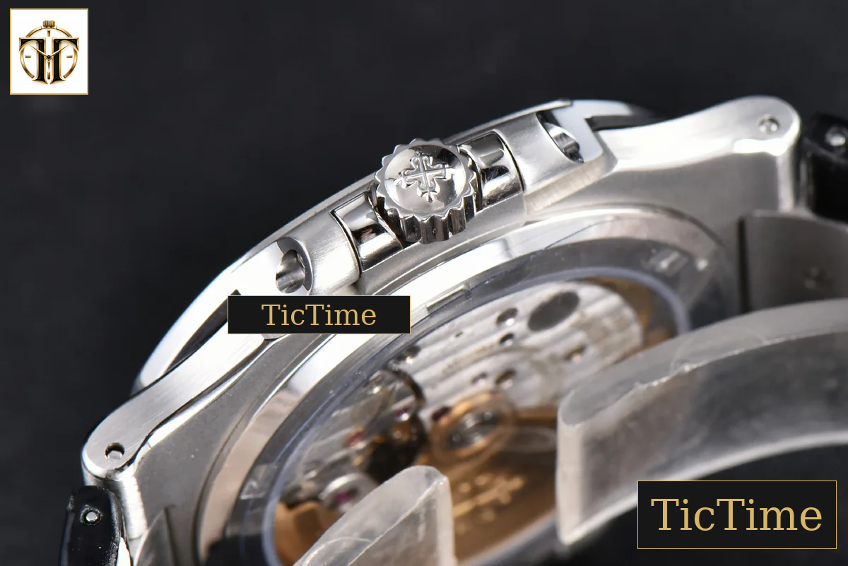 Nautilus 5711 40mm 3KF Gray Dial Black Leather Strap V3 A324 — foto 16