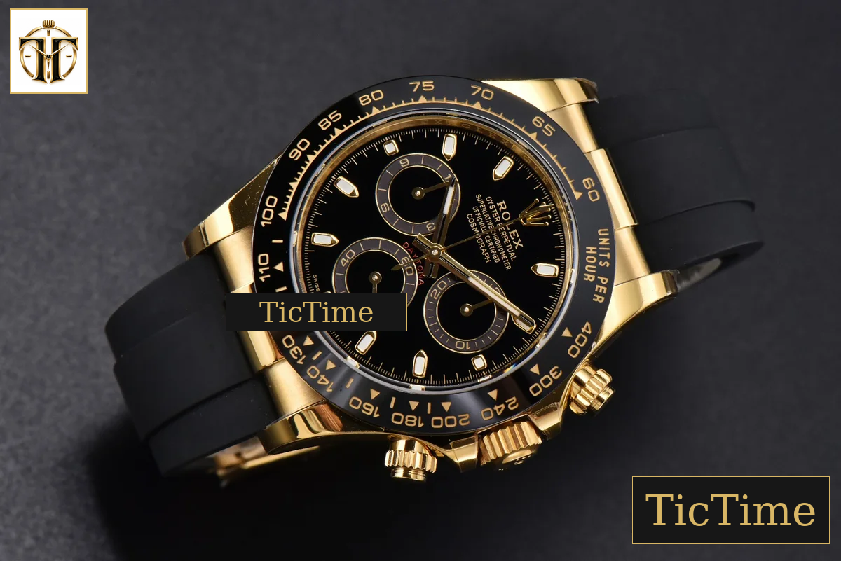 Daytona 116518 BTF YG Ceramic Black Dial Oysterflex Strap SA4130 — foto 15