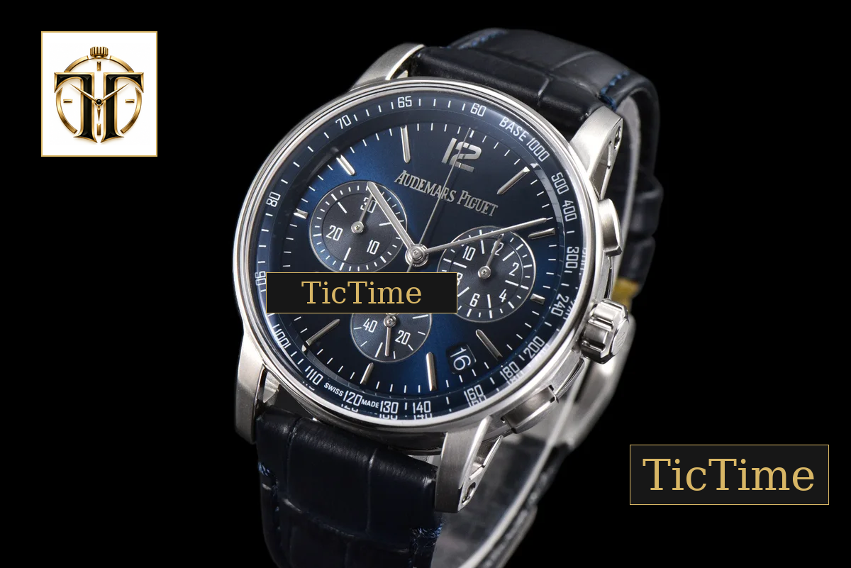 Code 11.59 Chrono 26393 41mm APSF SS Blue Dial Black Leather Strap SA4401 — foto 16