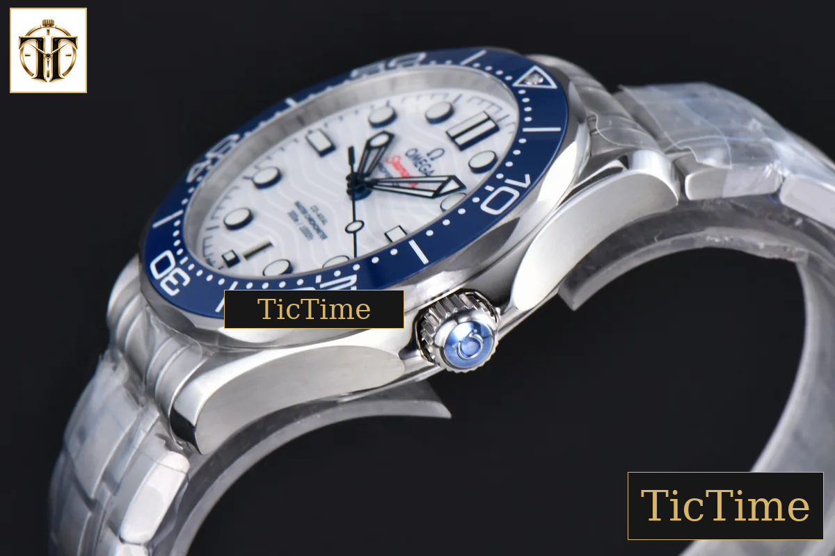 Seamaster Diver 300M 42mm VSF Blue Bezel White Dial SS Bracelet V4 A8808 — foto 10