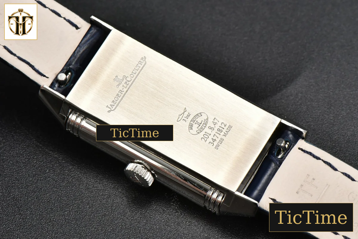 Reverso One 3288420 20mm IMF Diamond White Moissanite Blue Leather Strap (wth CZ stones ) Swiss Quartz — foto 21