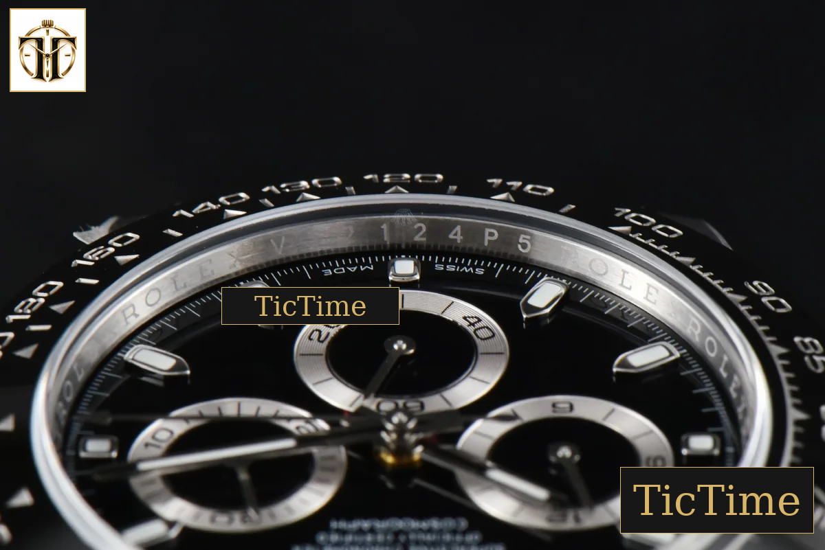 Daytona 116500 BTF Black Ceramic Black Dial SS Bracelet 4130 — foto 14