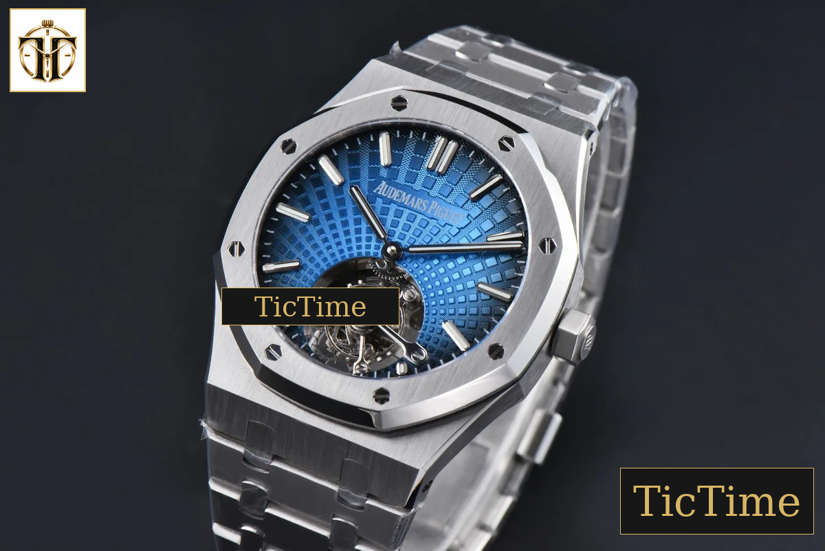 Royal Oak Tourbillon 41mm R8F SS Gradient Blue Dial SS Bracelet Flying Tourb V2 — foto 4