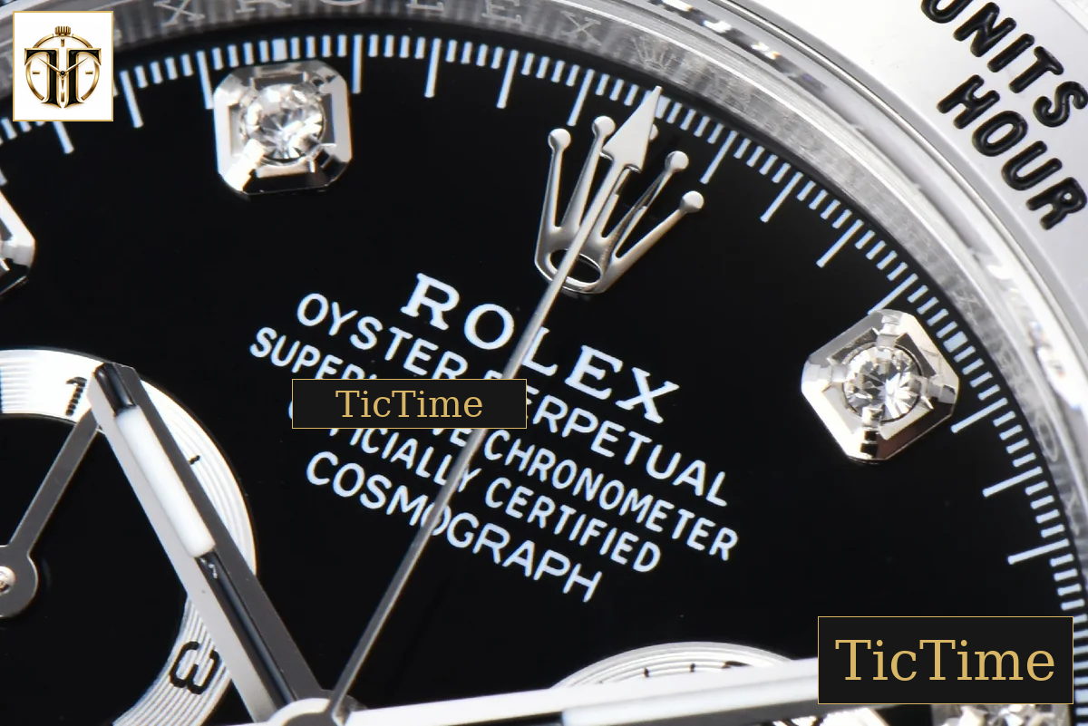Daytona 904L 116509 40mm BTF Black Dial Diamond Marker SS Bracelet SA4130 — foto 6