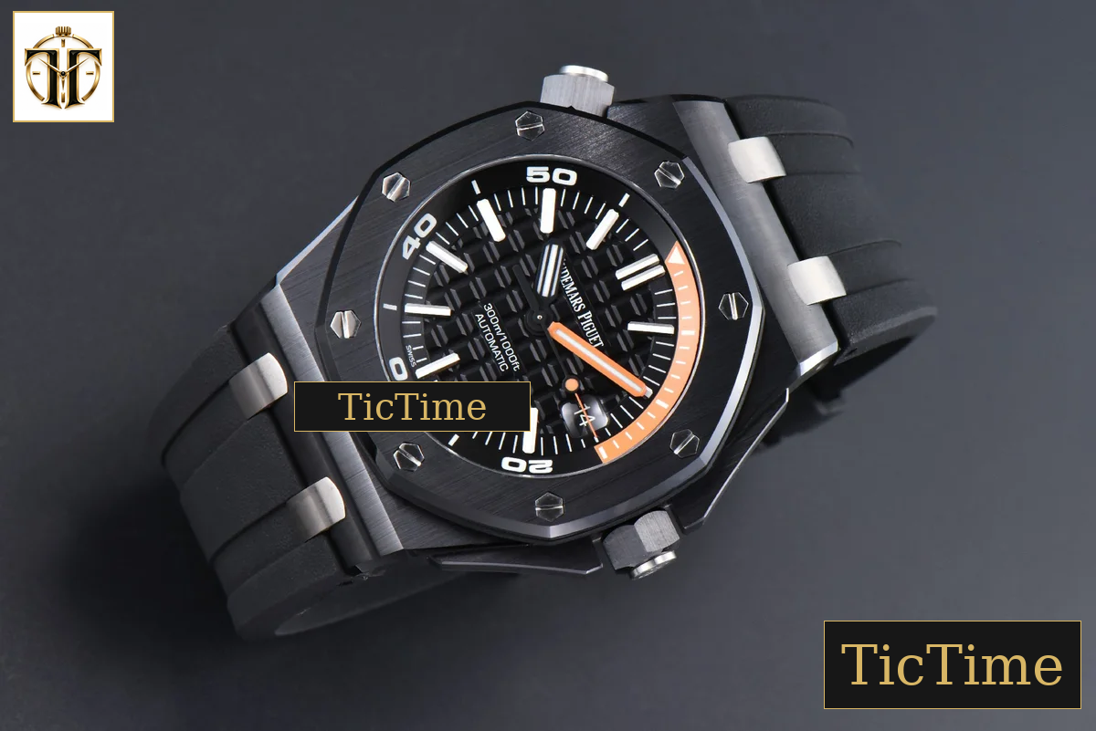 Royal Oak Offshore Diver 15707 42mm ZF Black Ceramic Black Dial Rubber Strap A3120 — foto 4