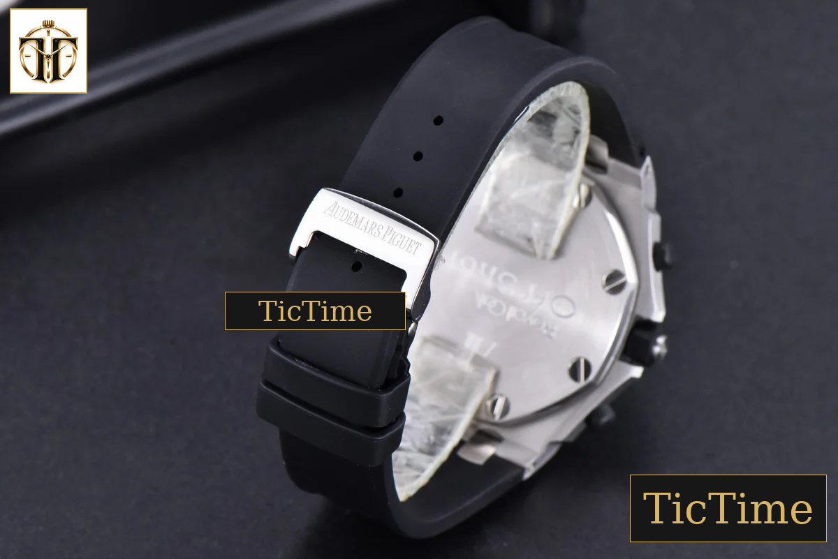 Royal Oak Offshore Rubberclad 25940SK 42mm JF Black/Silver Dial Rubber Strap A7750 — foto 16