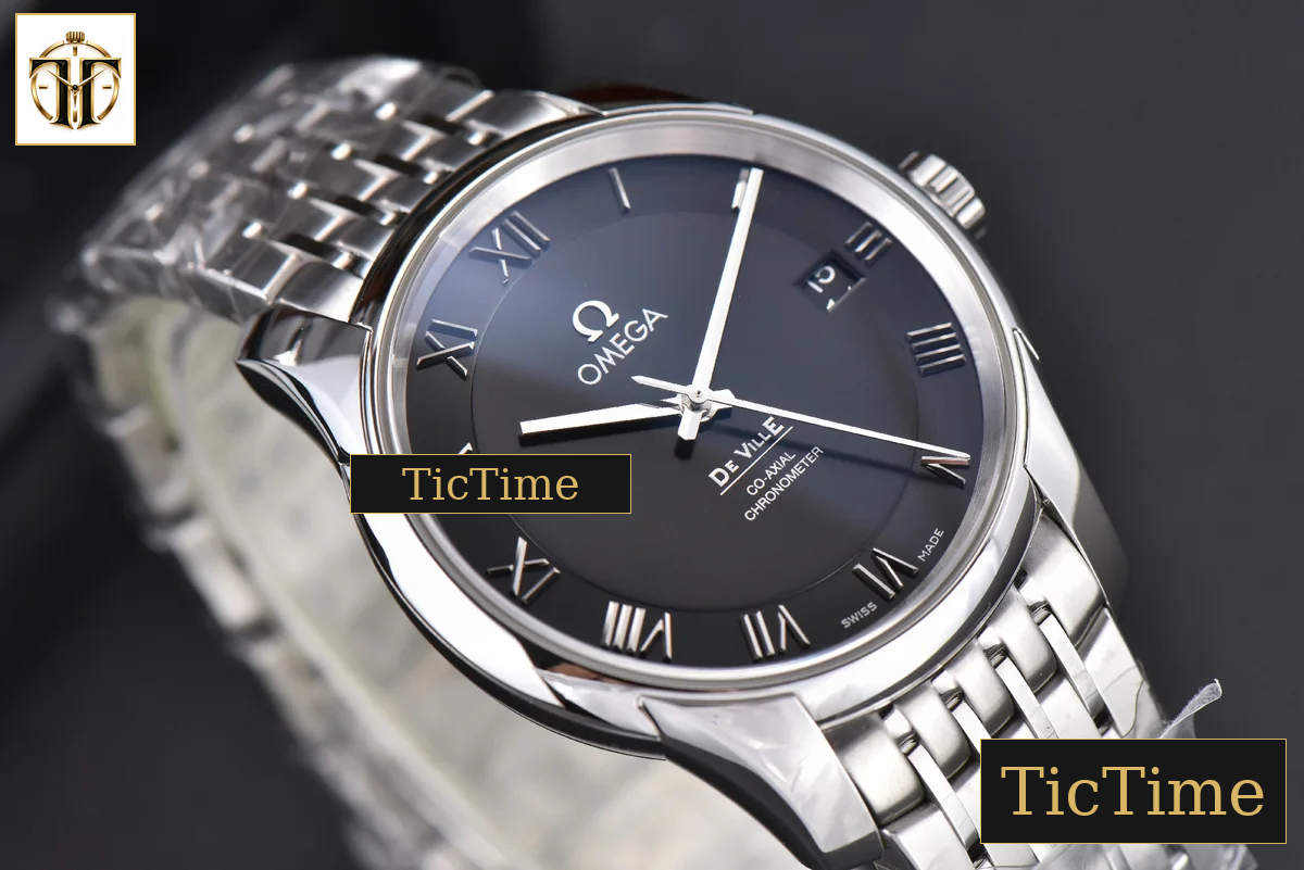 De Ville Hour Vision 41mm VSF Black Dial Stick Marker SS Bracelet A8500 — foto 10