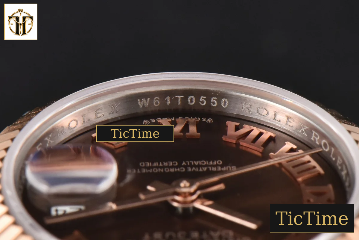 DateJust Ladies 28mm WF RG/SS Brown Dial Roma Marker Jubilee Bracelet A2236 — foto 15