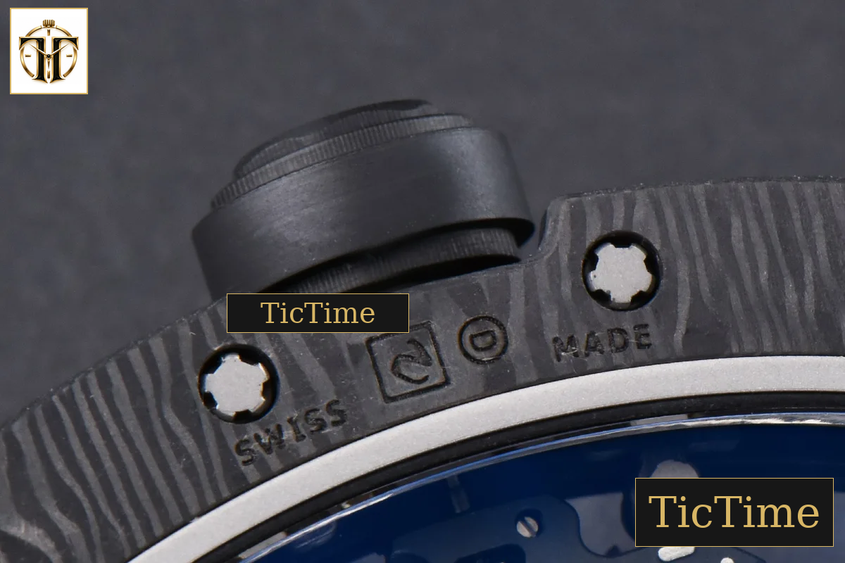 NTPT RM055 43mm ZF RG Bezel Black Crown Black Rubber Strap V6 RMUL2 — foto 21