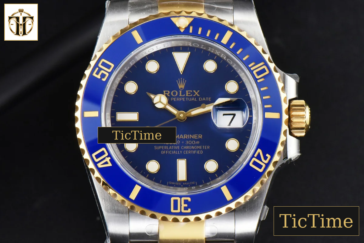 Submariner LB 116613 40mm Clean Factory YG/SS Blue Ceramic Blue Dial YG/SS Bracelet VR3130 — foto 2