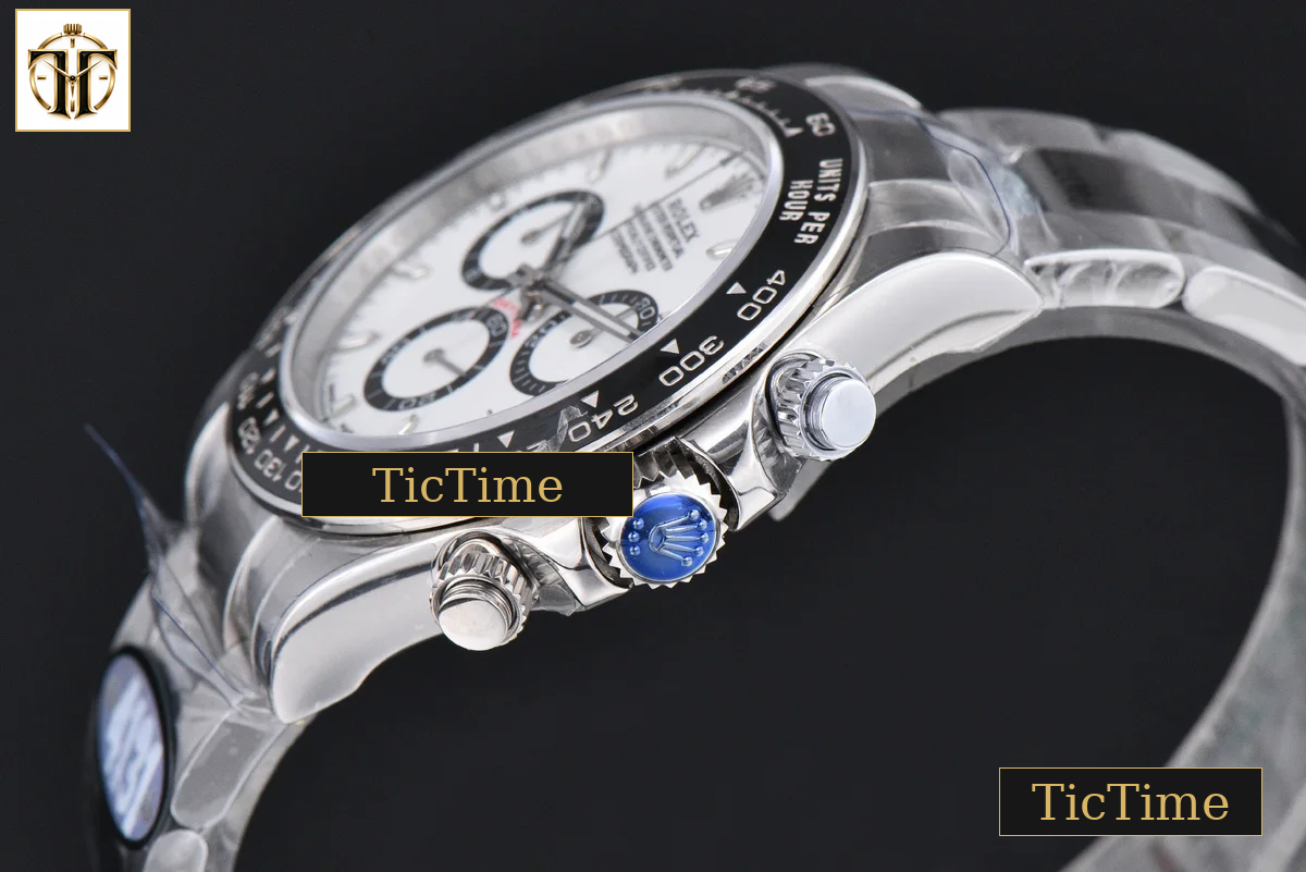 Daytona Panda UFO 904L 126500 40mm UF White Dial SS Braclet Free Sprung UF4131 — foto 12