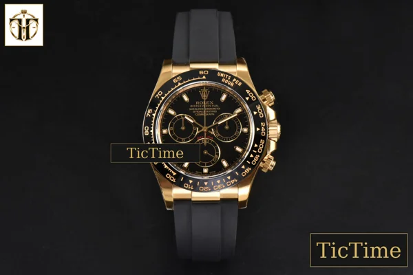 Foto frontal — Daytona 116518 Clean Factory Ceramic Black Dial Oysterflex Strap SA4130