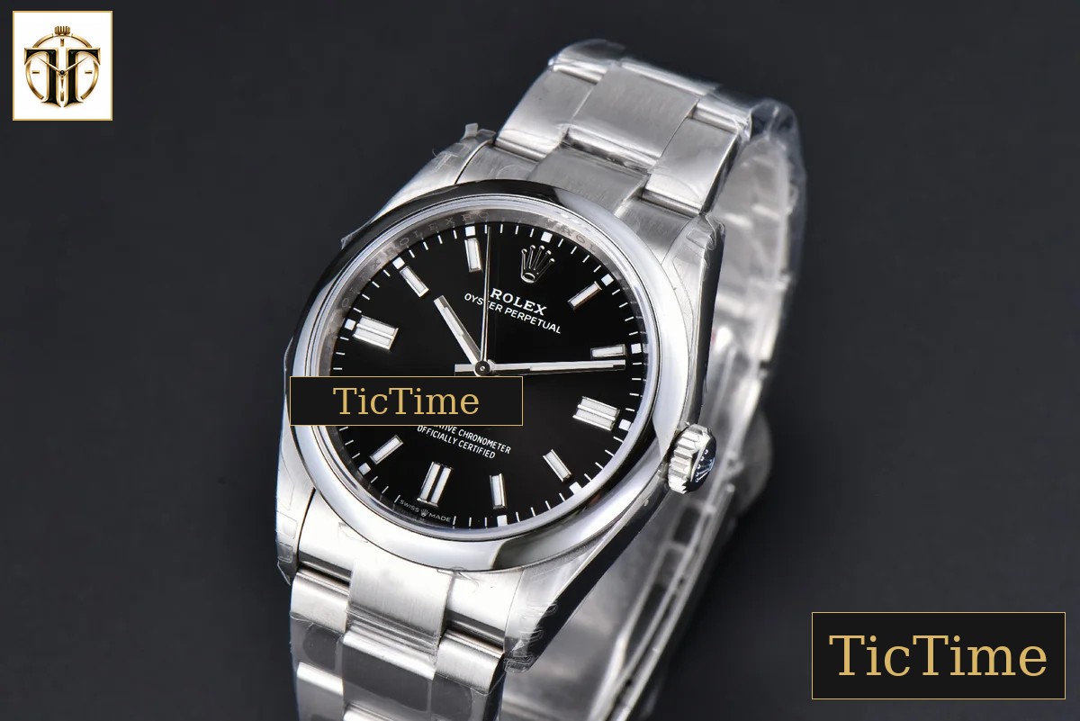 Oyster Perpetual 904L 124300 41mm VSF Black Dial SS Bracelet VS3235 — foto 5
