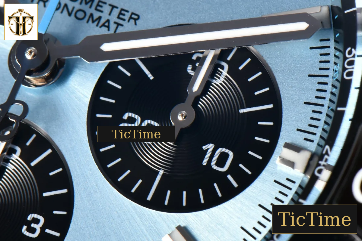 Chronomat B01 44mm BLSF Black Bezel Blue Dial Black Subdial Rubber Strap 7750 — foto 7