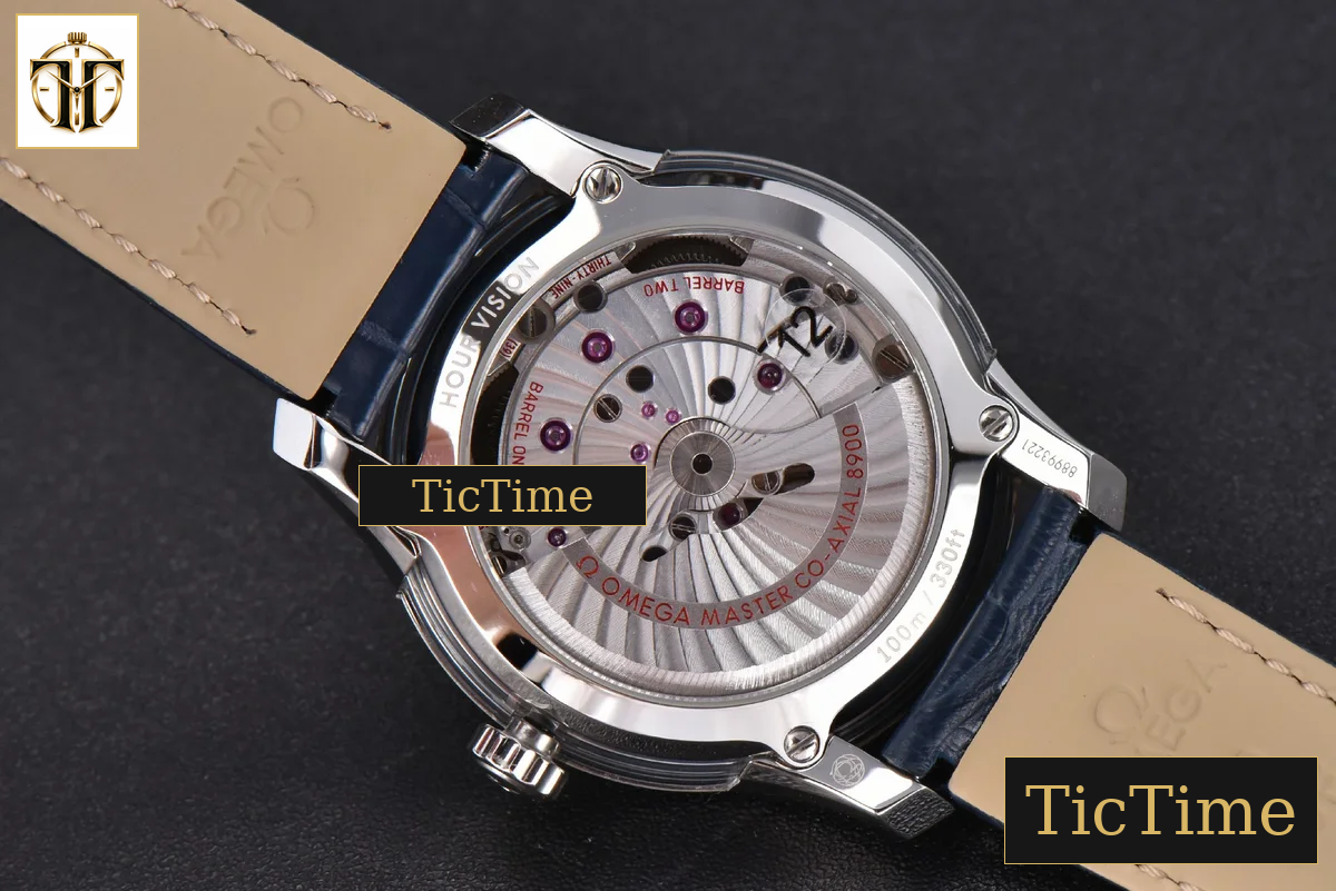 De Ville Hour Vision 41mm VSF Blue/Silver Dial Blue Croco Strap A8500 — foto 15