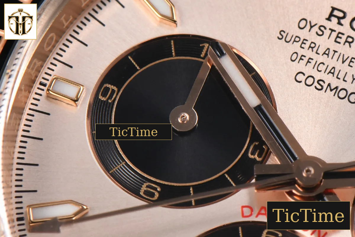 Daytona 126515 40mm Clean Factory RG Black Bezel Black Subdial Black Oysterflex Strap SH4131 — foto 6