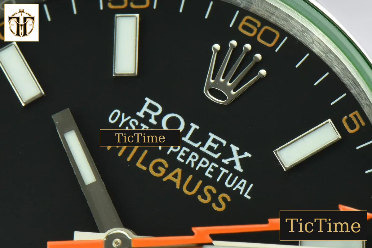 Milgauss GV 904L 116400 40mm GSF Black Dial SS Bracelet SA3131 — foto 9