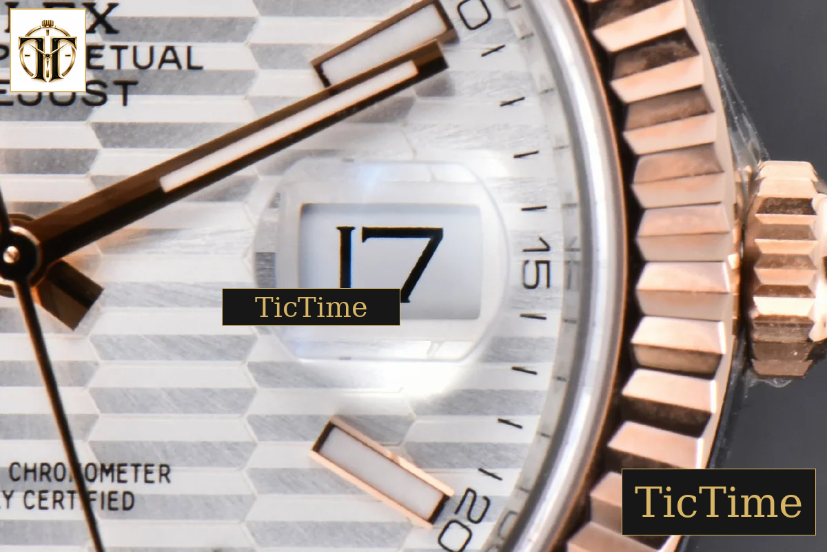 DateJust 41mm VSF RG/SS Silver Motif Dial Lume Marker Jubilee VS3235 — foto 8