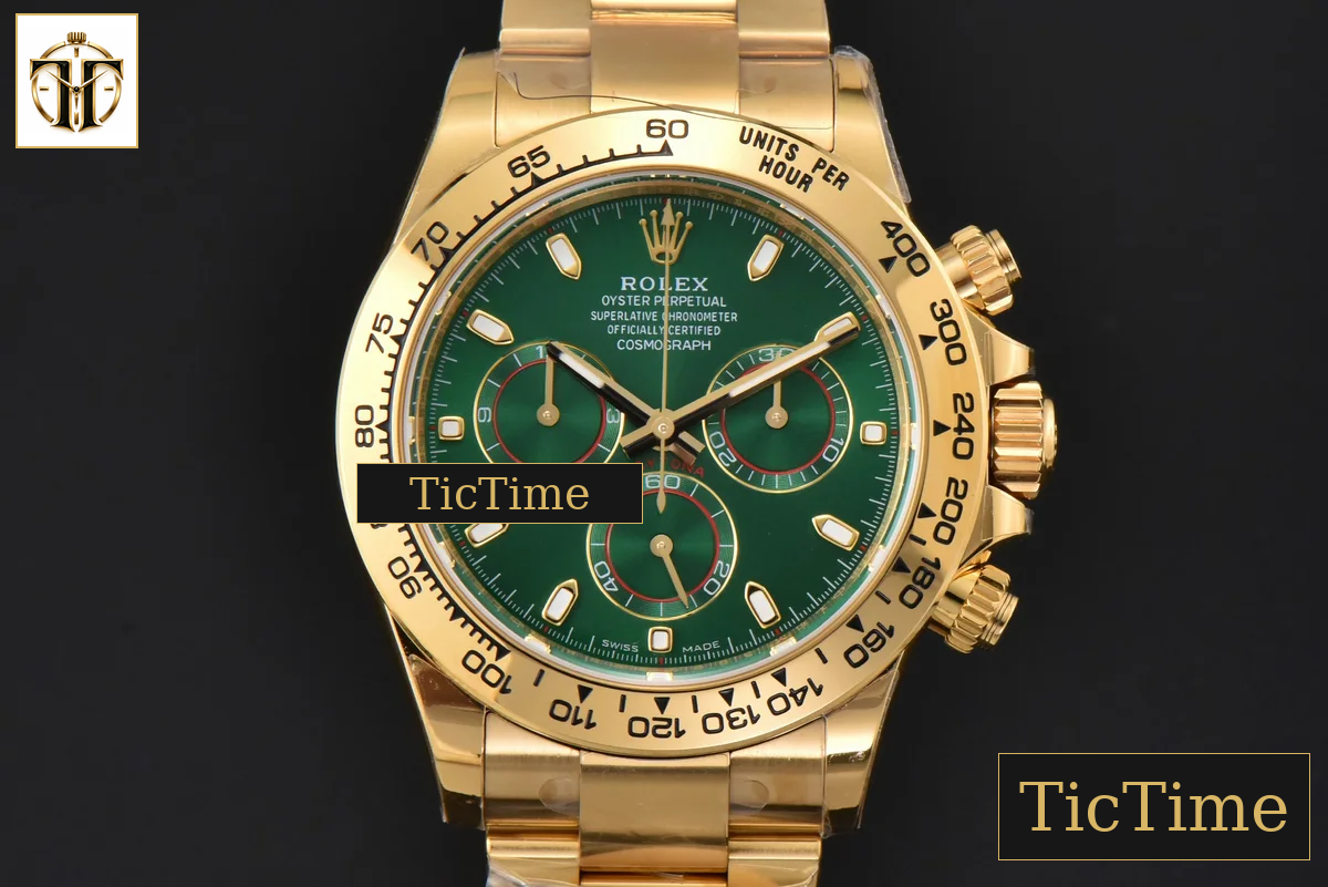 Daytona 116508 40mm BTF YG Green Dial YG Bracelet SA4130 — foto 2