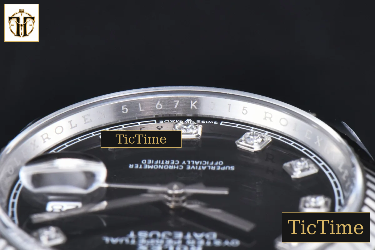 DateJust 126234 36mm Clean Factory Black Dial Diamond Marker Jubilee Bracelet VR3235 — foto 13