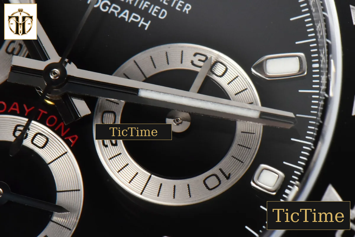 Daytona 116500 Clean Factory Black Ceramic Black Dial SS Bracelet A4130 — foto 8