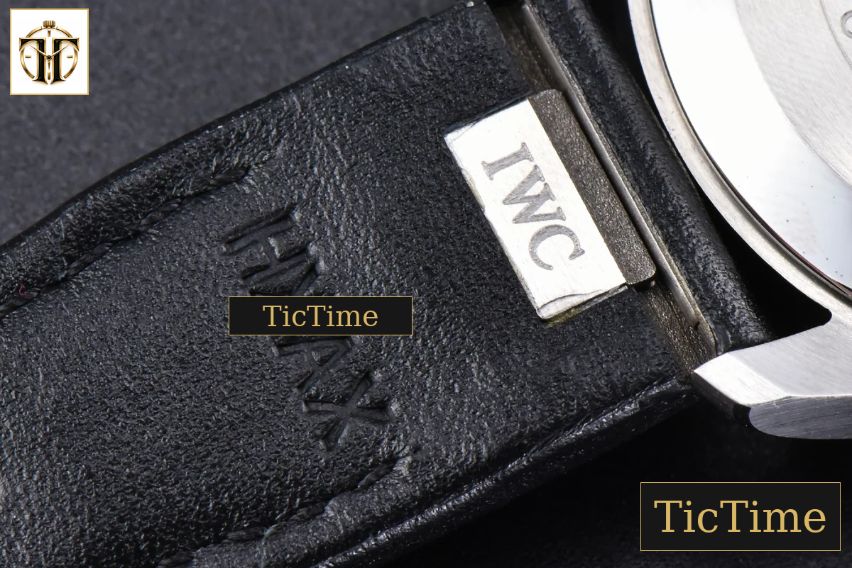 Mark XX IWC328201 40mm GSF Black Dial Black Leather Strap A2892 — foto 26