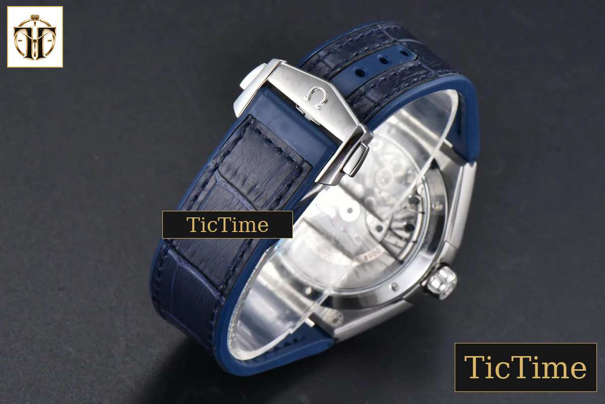 Constellation 41mm VSF Blue Ceramic Blue Dial Blue Gummy Strap A8900 — foto 33