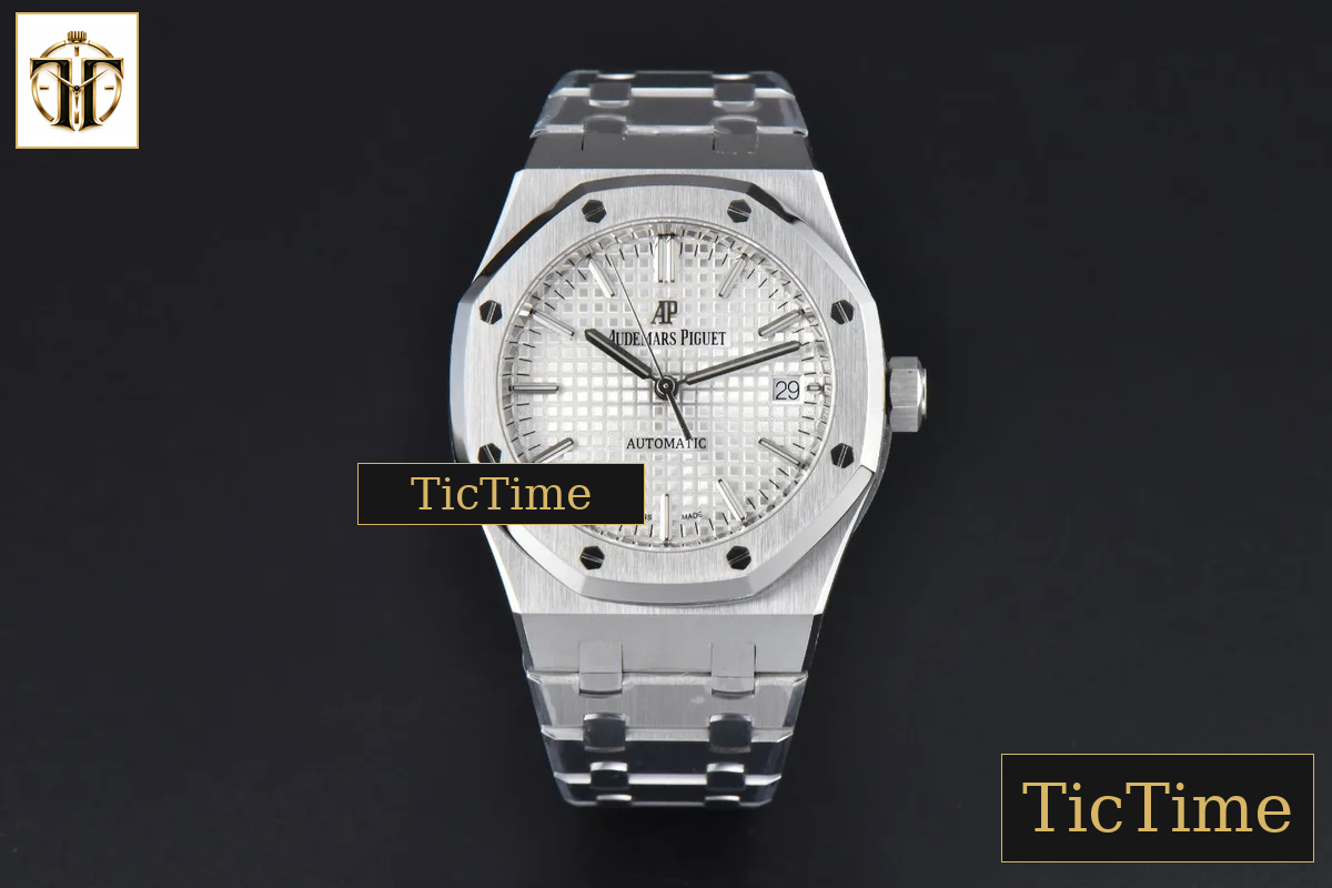 Royal Oak 15450 37mm ZF White Textured Dial SS Bracelet SA3120 — foto 2