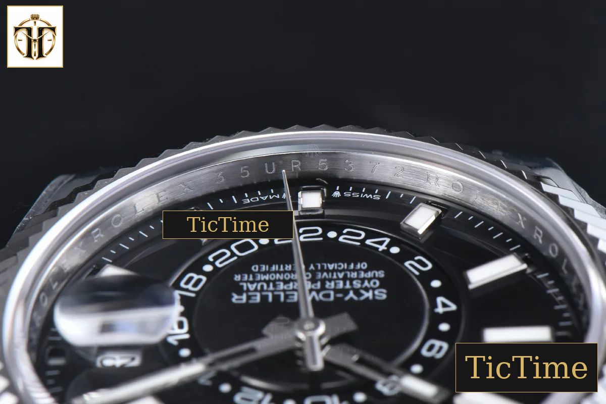 Sky-Dweller 336239 42mm ZF SS Black Dial Rubber Oysterflex Strap (Tungsten) — foto 13