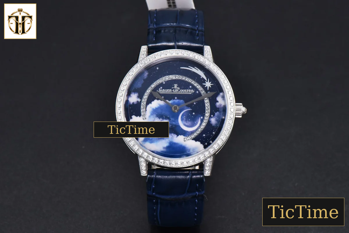 Rendez-Vous 36mm KZF SS Diamond Sky Blue Dial Blue Leather Strap 9015 — foto 3