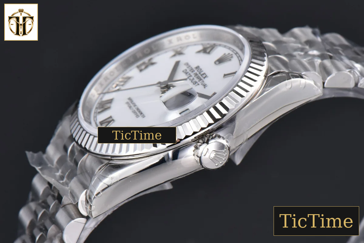 DateJust 904L 36mm VSF White Dial Roma Marker Jubilee VS3235 — foto 14