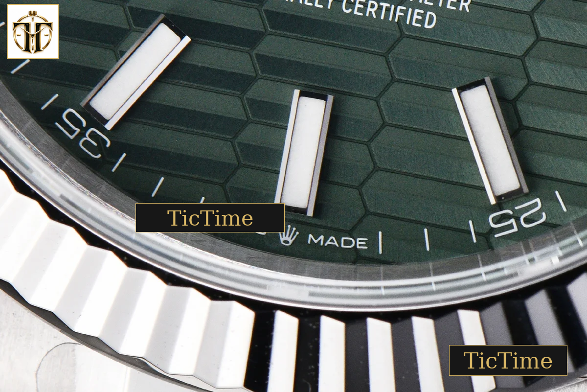 DateJust Mint 126334 41mm VF Green Motif Dial Oyster Bracelet DD3235 — foto 9