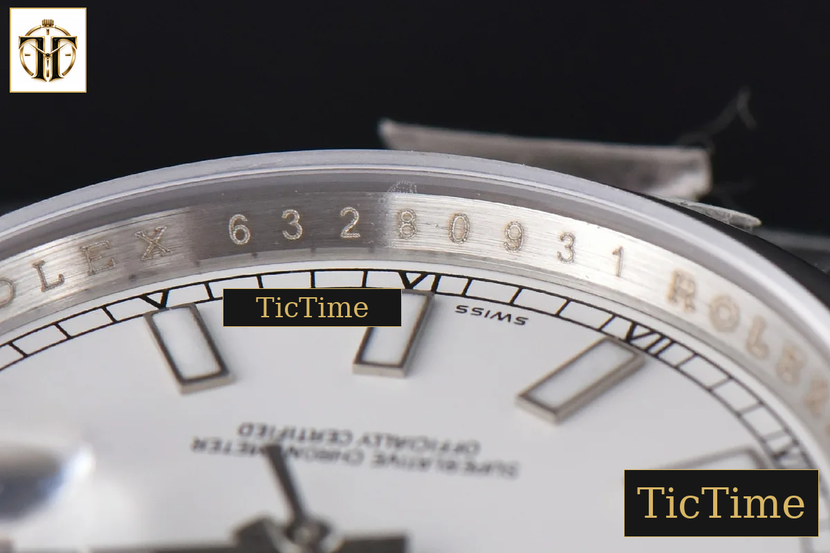 DateJust 36mm GMF SS Smooth Bezel White Dial Lume Marker Oyster Bracelet VR3235 — foto 12