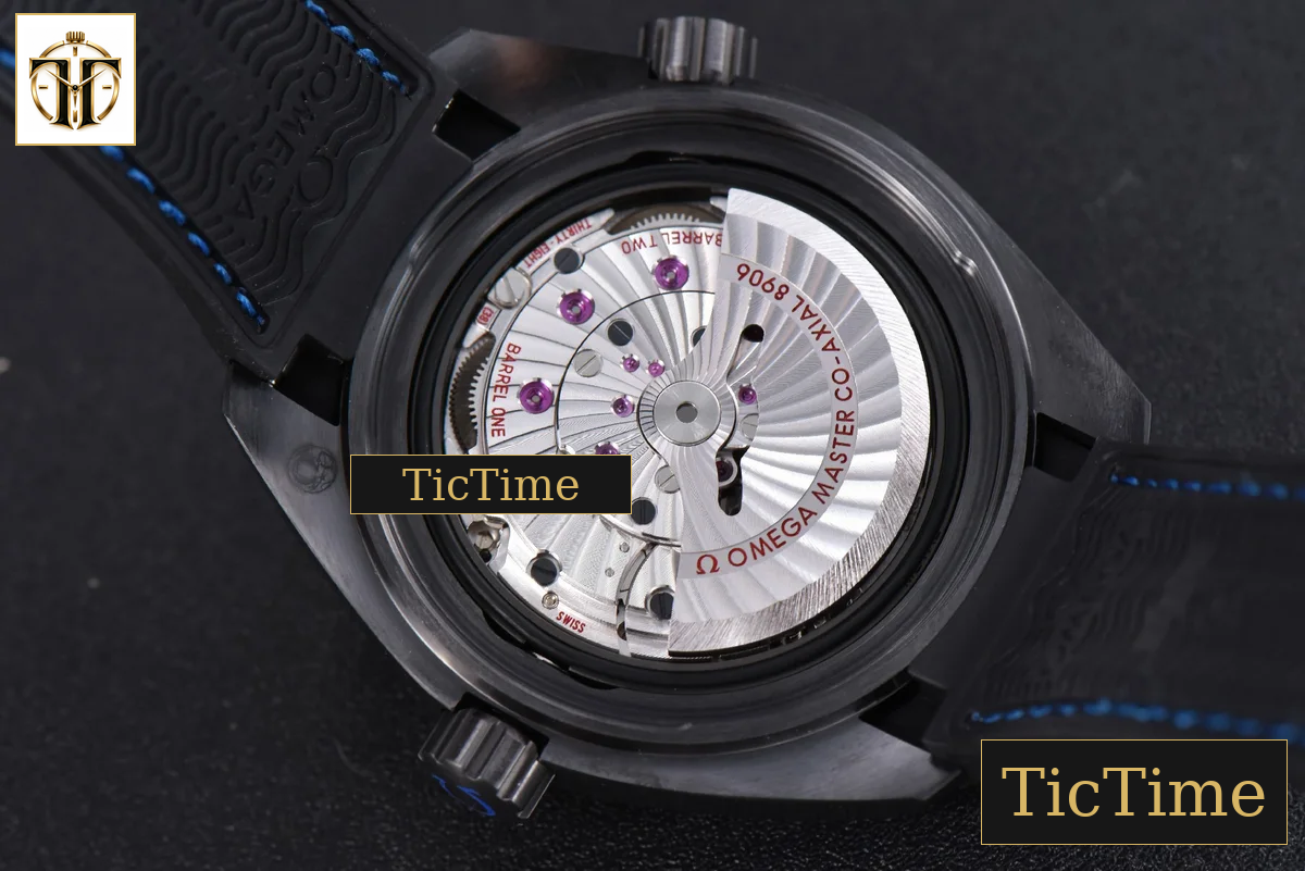 Planet Ocean 600m Deep 45.5mm VSF Black Ceramic Black/Blue Dial Black Rubber Strap A8906 — foto 15
