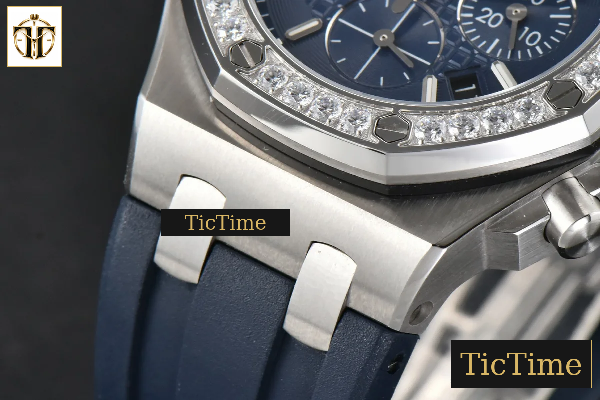 Offshore Ladies 26231ST 37mm RXWF Diamond Blue Dial Blue Subdial Blue Rubber Strap Quartz — foto 10