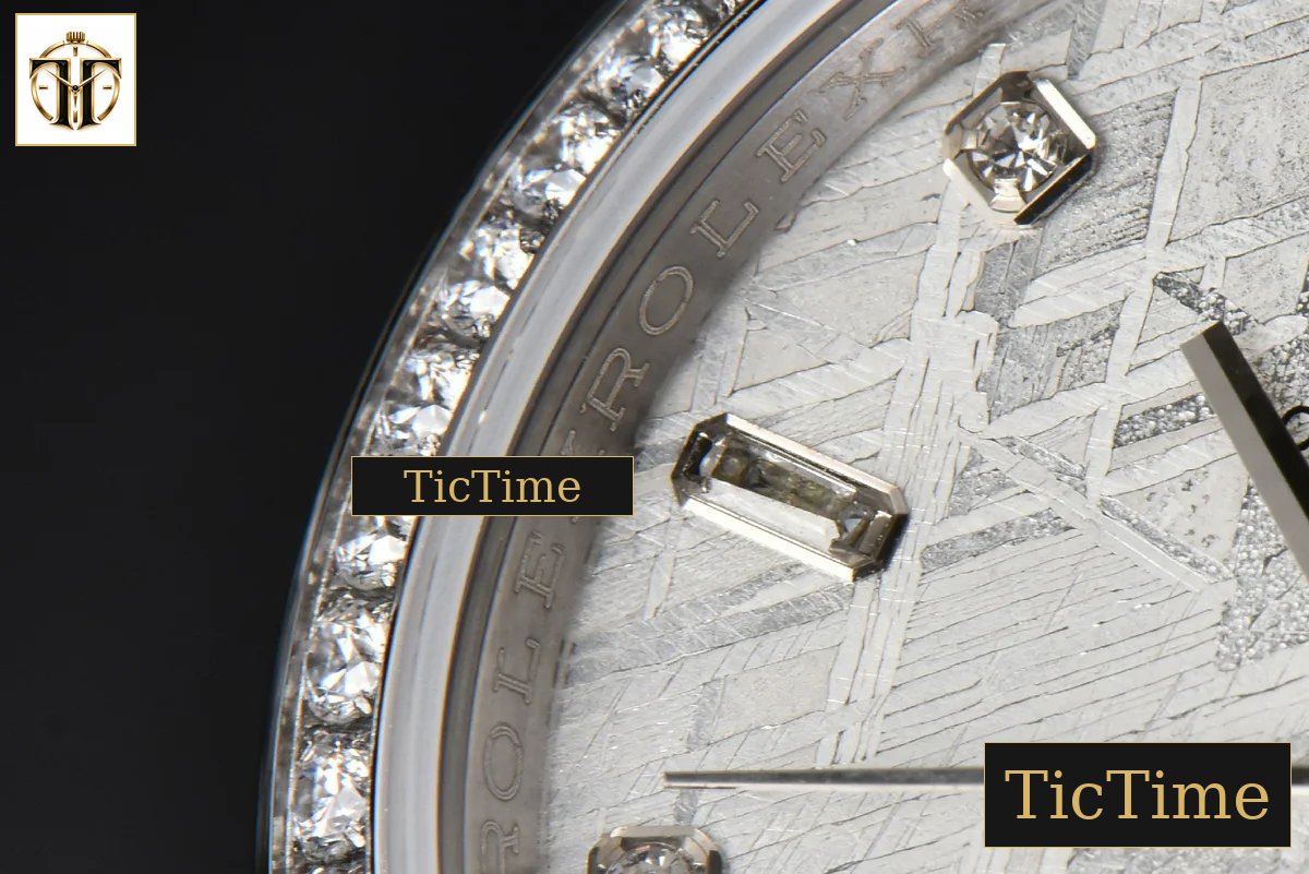 Daydate 36mm GMF Diamond Meteorite Dial Diamond Marker SS Bracelet A3235 — foto 7
