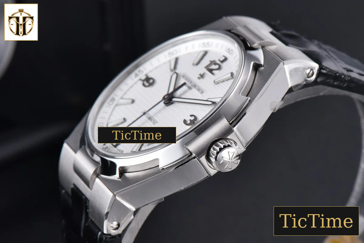 Overseas 47040 42mm MKF White Textured Dial Leather Strap 9015 — foto 23