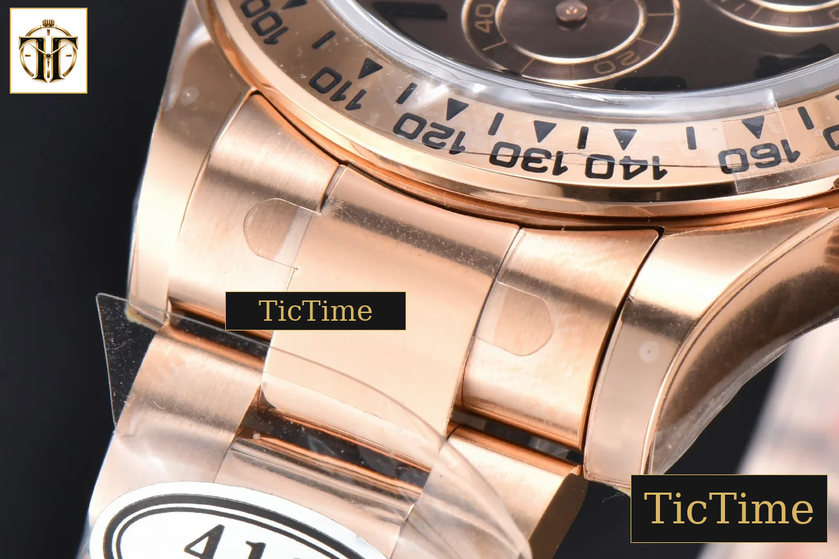 Daytona 116515 40mm Clean Factory RG Brown Dial Digital Marker RG Bracelet 4130 — foto 10