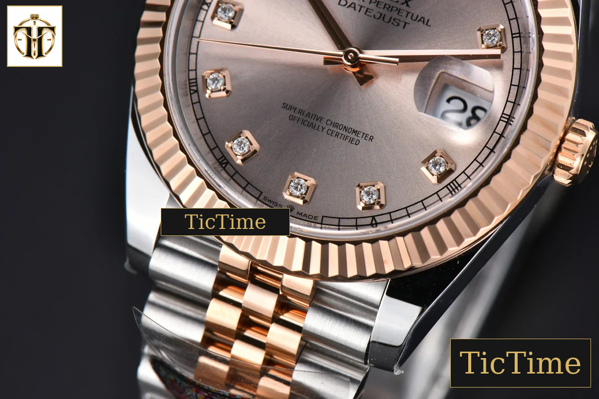 DateJust 126331 41mm Clean Factory RG/SS RG Dial Diamond Marker Jubilee Bracelet VR3235 — foto 8