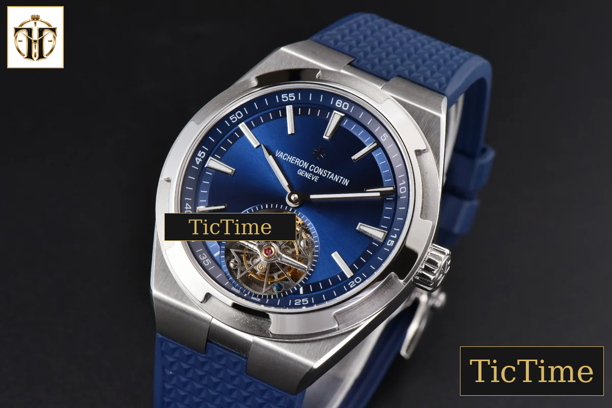 Overseas Tourbillon 6000V 42.5mm BBRF Blue Dial Blue Rubber Strap Tourb — foto 4