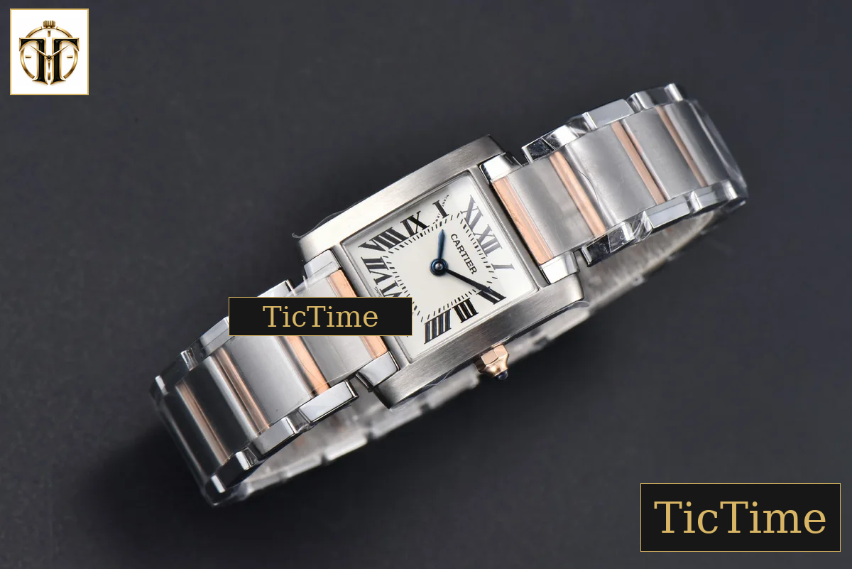 Tank Francaise Small 25.7mmx21.2mm 8848F RG/SS Bracelet Quartz — foto 4