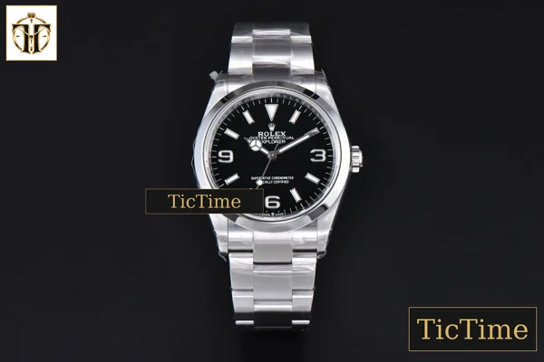 Foto frontal — Explorer I 224270 40mm VSF Black Dial SS Bracelet VS3230