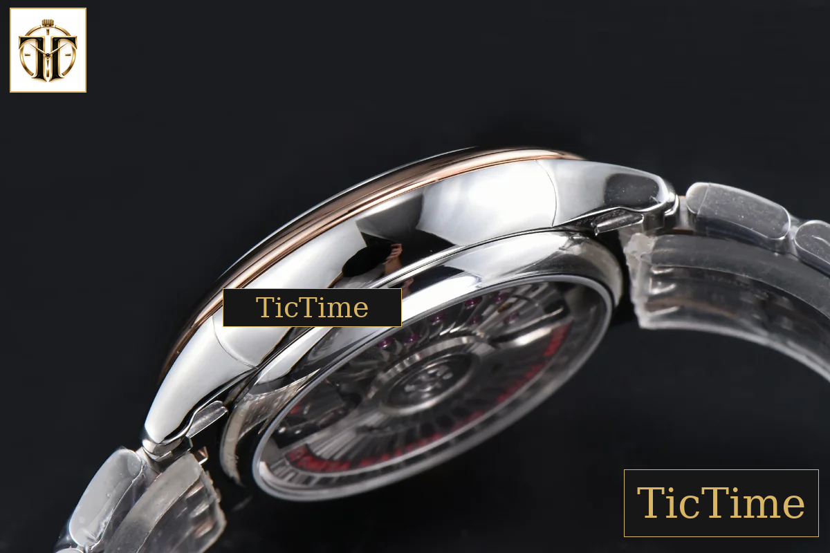 De Ville Ladies Prestige 34mm VSF Blue Dial RG Roman Marker RG/SS Bracelet A8800 — foto 14