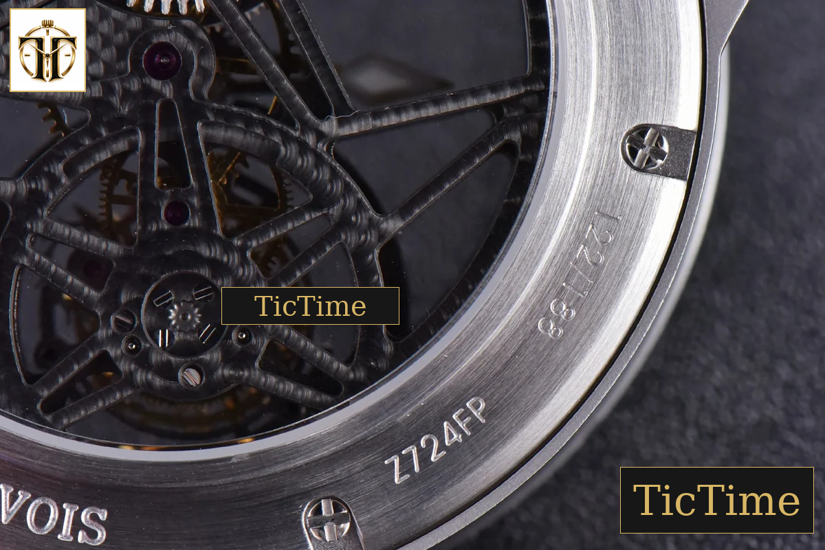 Excalibur Sports Tourbillon 46mm JBF Titanium Skeleton Dial Blue Crown Blue Rubber Strap — foto 19